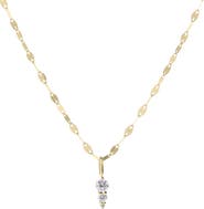 LANA 14K Gold Diamond Spike Pendant Necklace