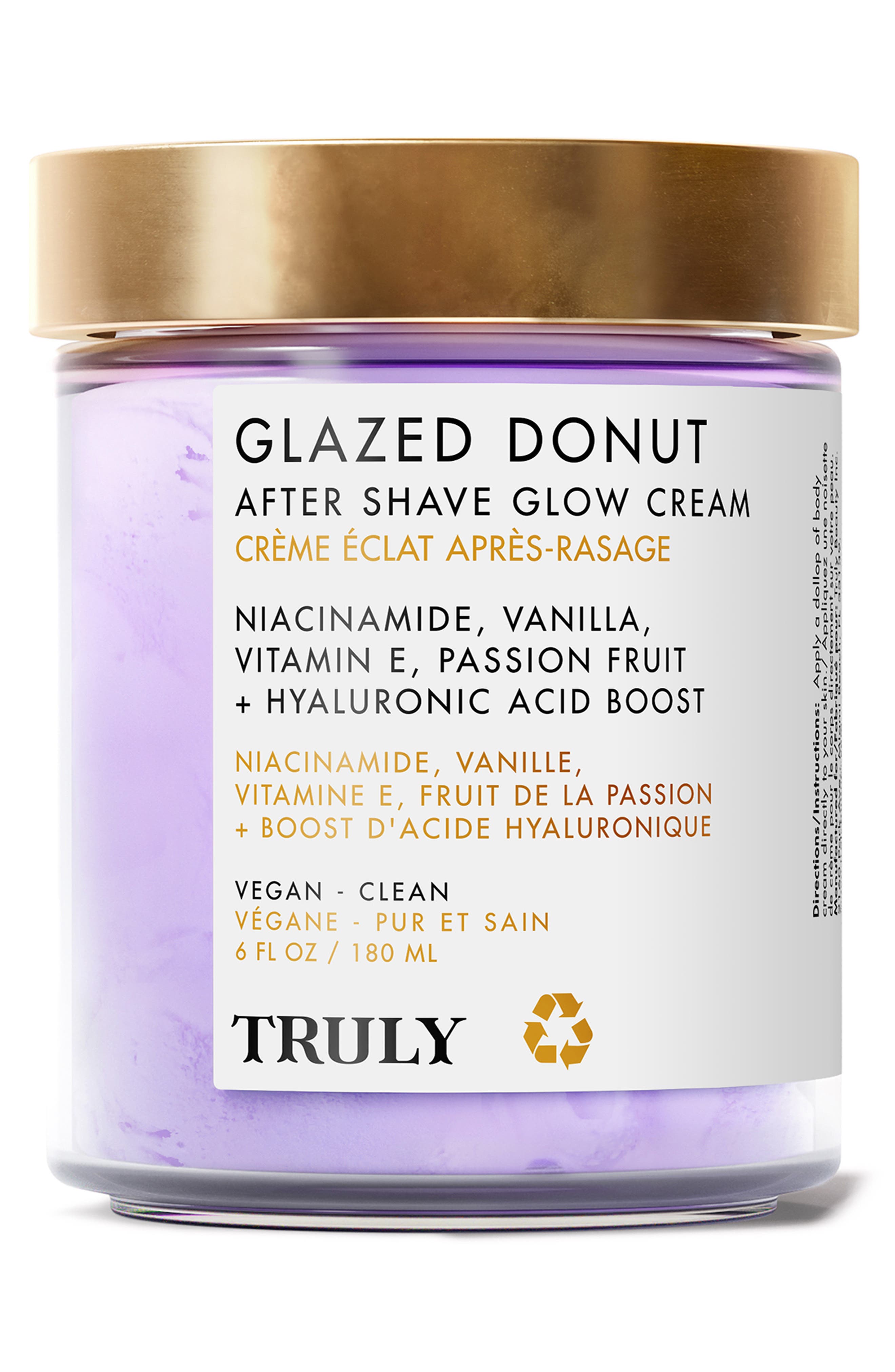 TRULY BEAUTY Glazed Donut After Shave Glow Cream at Nordstrom, Size 6 Oz