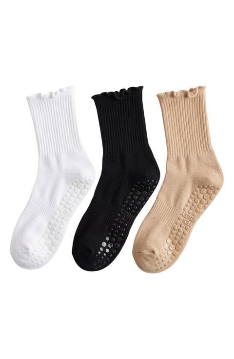 The Everyday Ruffle 3-Pack Crew Socks