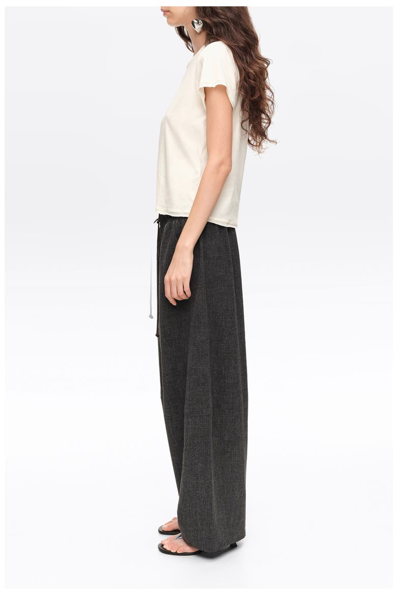 Fluid Corduroy Barrel Leg Joggers, Alternate, color, DARK GREY MELANGE