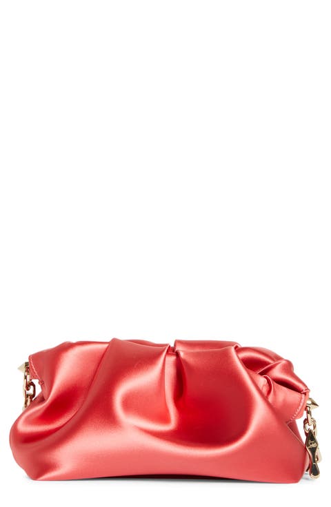 Small Eva Neoprene Satin Clutch