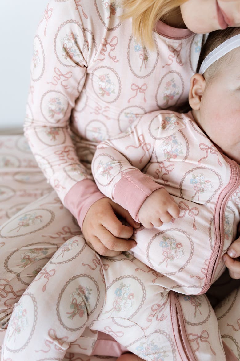 Blaire Two Piece Sleepwear Set, Alternate, color, Light Pink