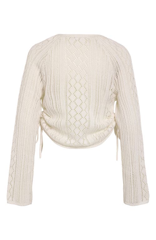 Noisy May Luna Cinched Sweater In Birch