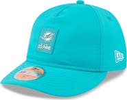 New Era Men's New Era Aqua Miami Dolphins 2025 Sideline  Retro Crown 59FIFTY Fitted Hat