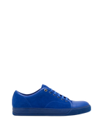 Lanvin Dbb1 Leather And Suede Sneakers