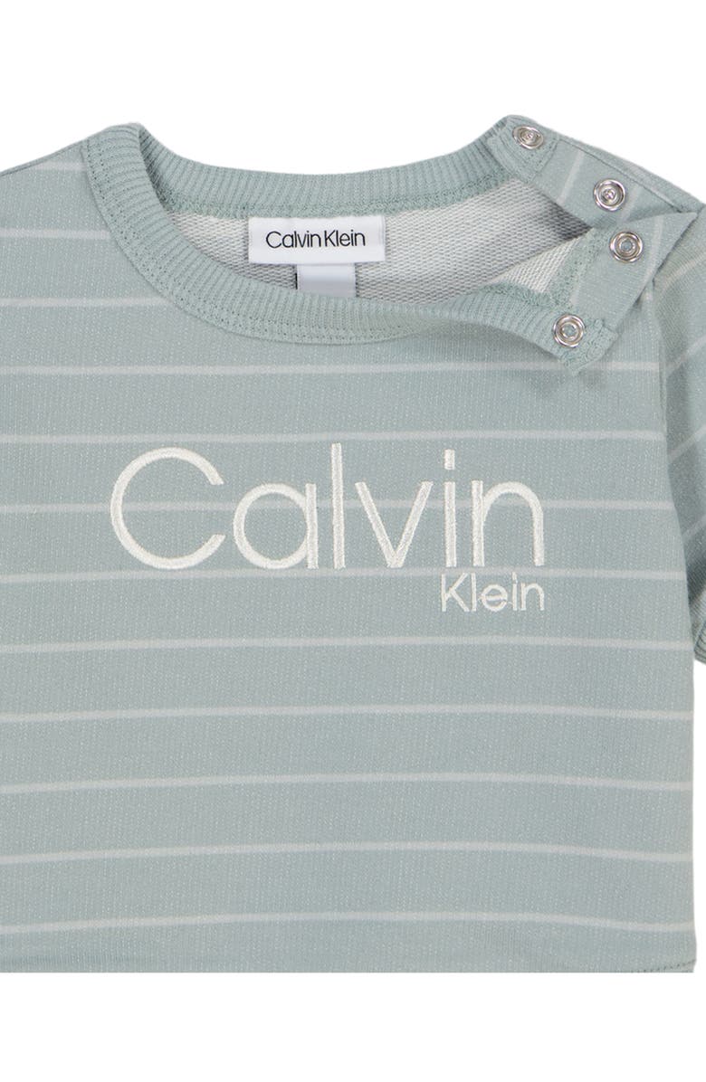 Calvin Klein Logo Knit T-Shirt & Shorts Set, Alternate, color, 