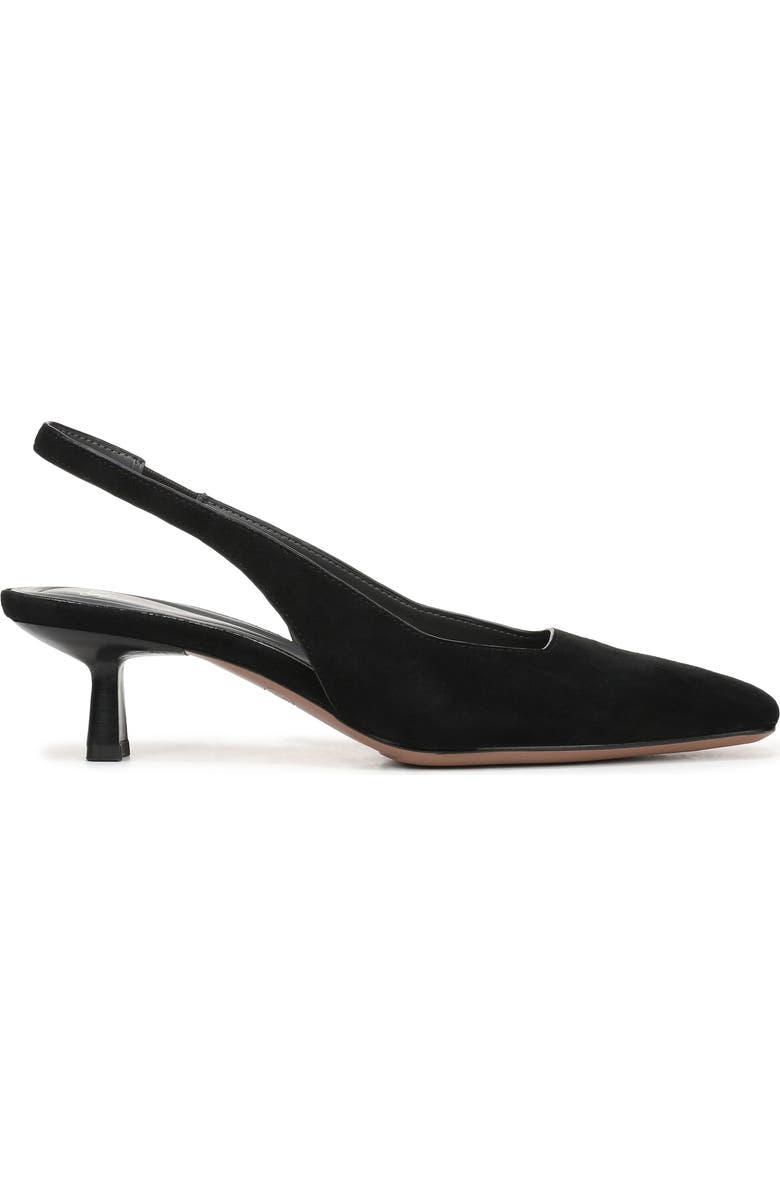 SARTO by Franco Sarto Raven Slingback Kitten Heel Pump, Alternate, color, Black/ Black