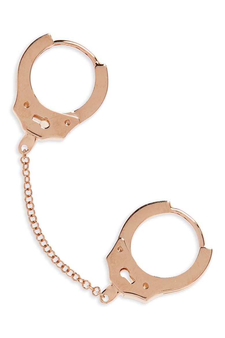 8mm Medium Chain Handcuff Clickers, Main, color, ROSE GOLD