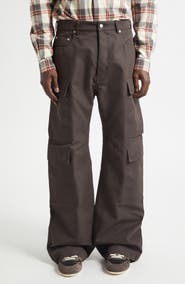 Rick Owens Geth Cotton & Nylon Cargo Pants