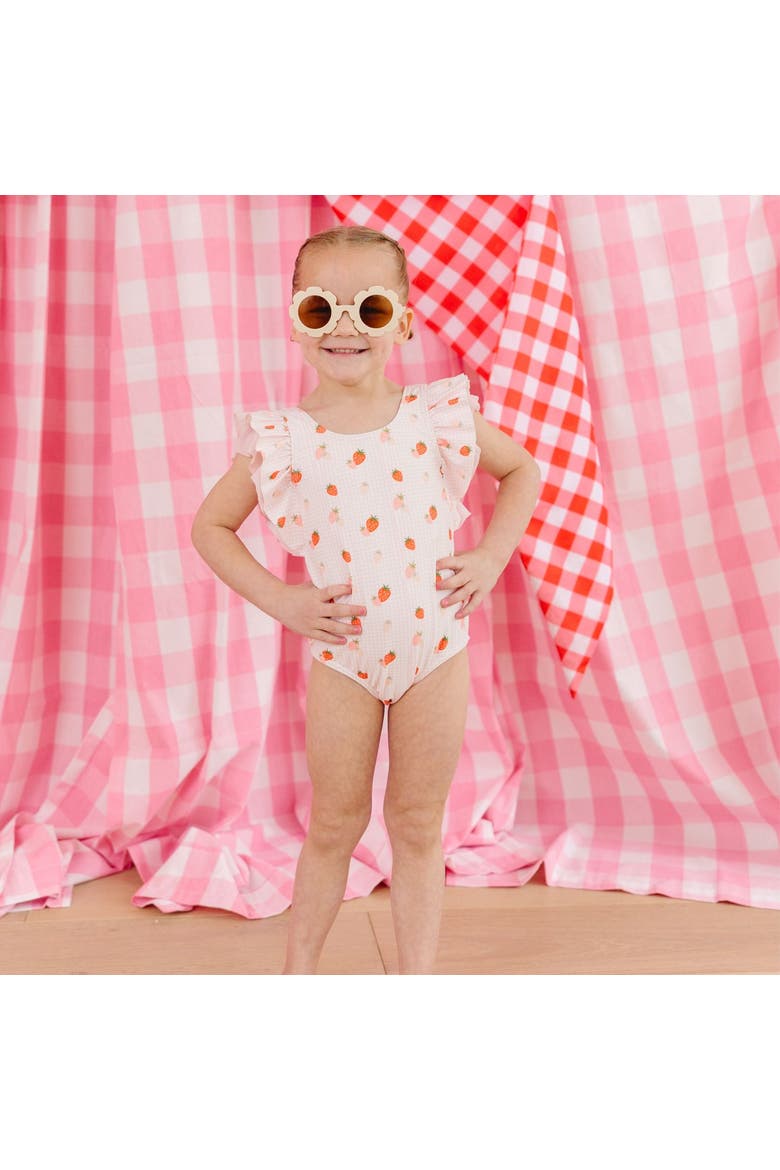 Berry Cute Bathing Suit, Alternate, color, Pink