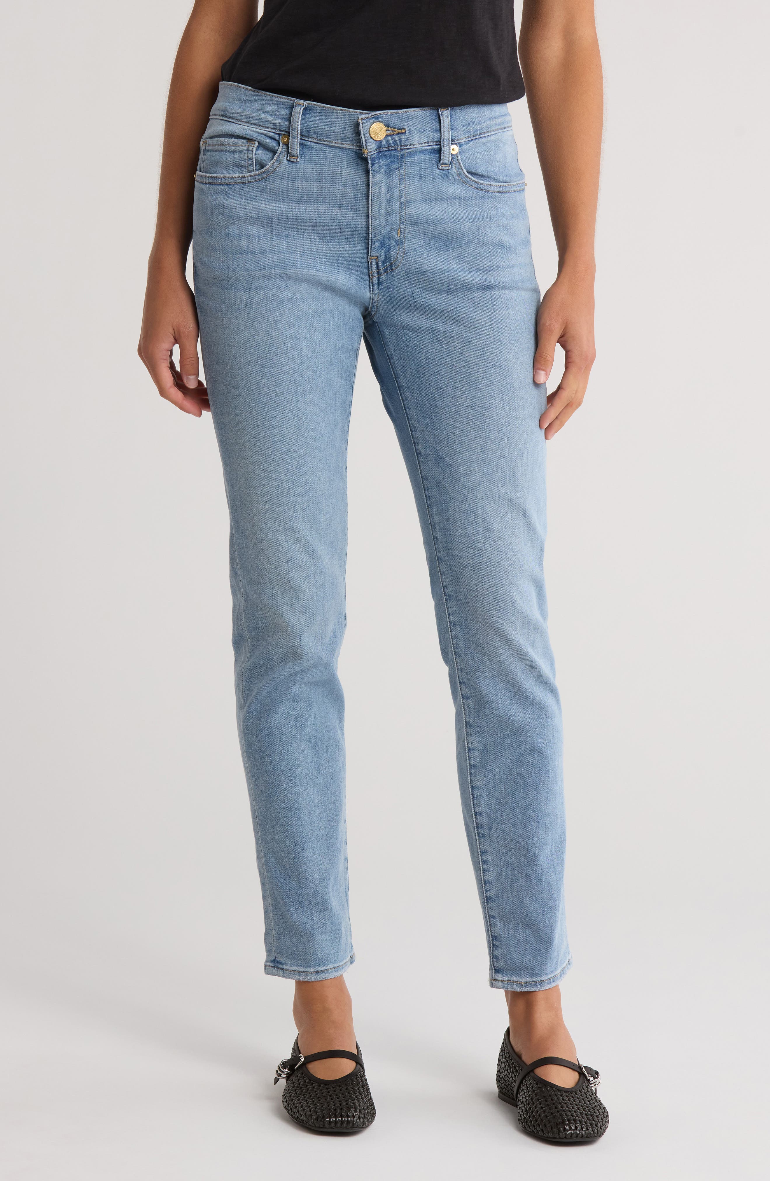 FRAME Le Garcon Mid Rise Crop Boyfriend Jeans