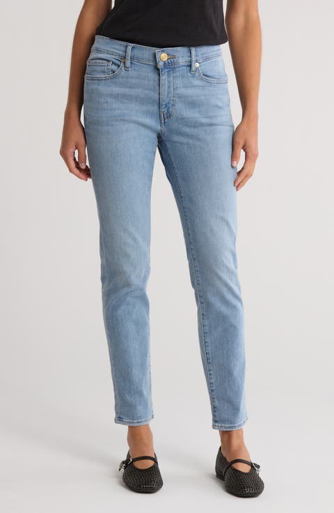 Le Garcon Mid Rise Crop Boyfriend Jeans