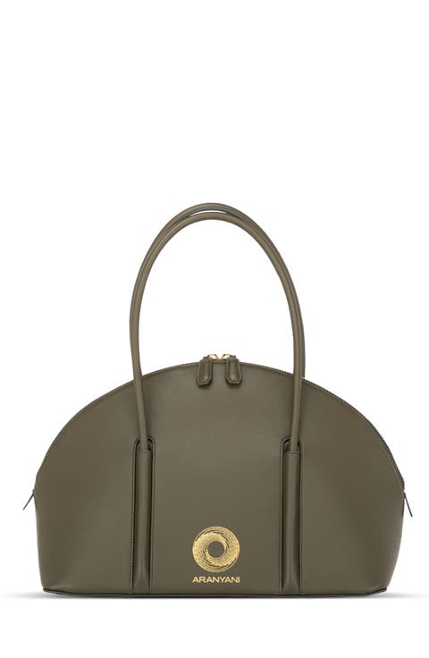 Kiko Monogram Debossed Top-Handle Bag