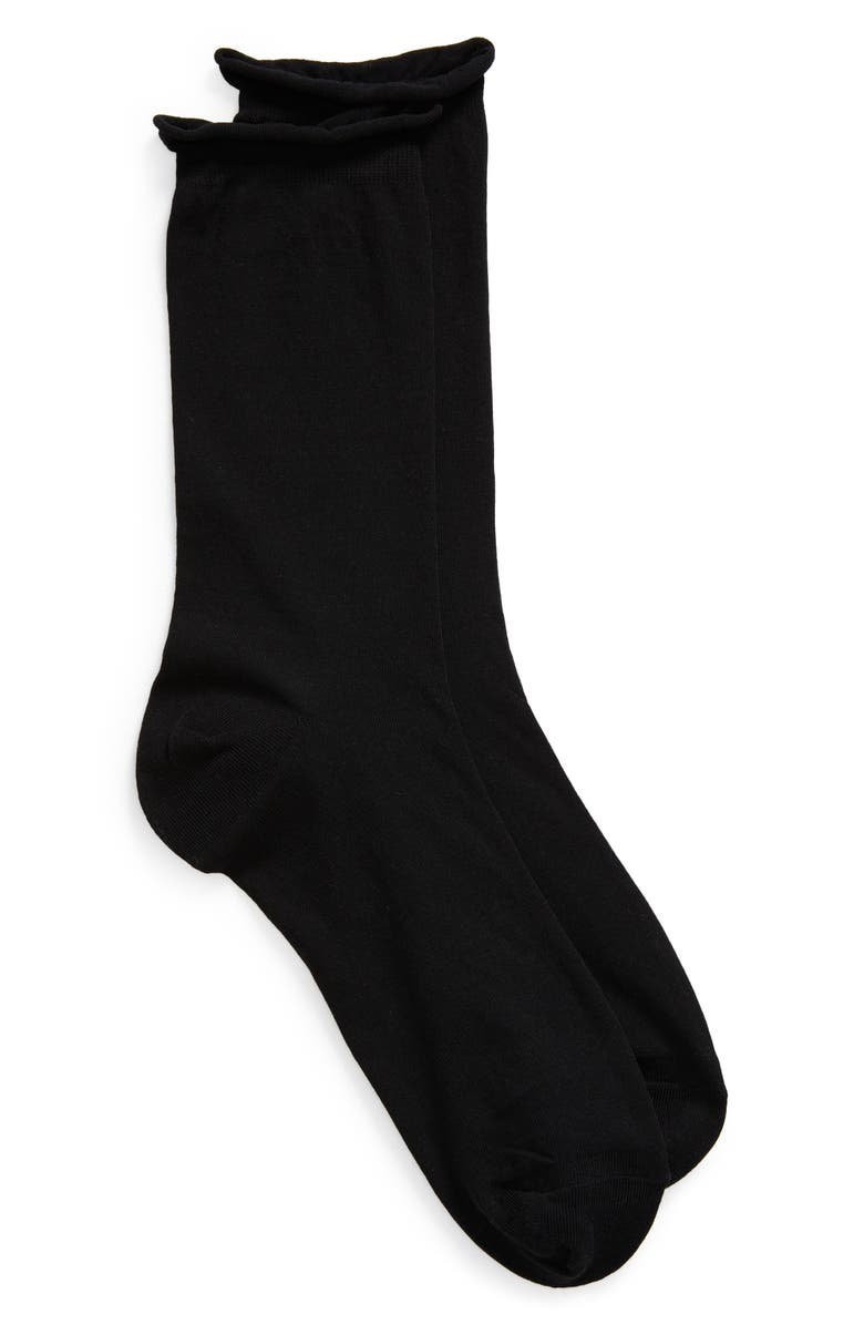 Hue Superlite Cotton Blend Crew Socks, Alternate, color, 