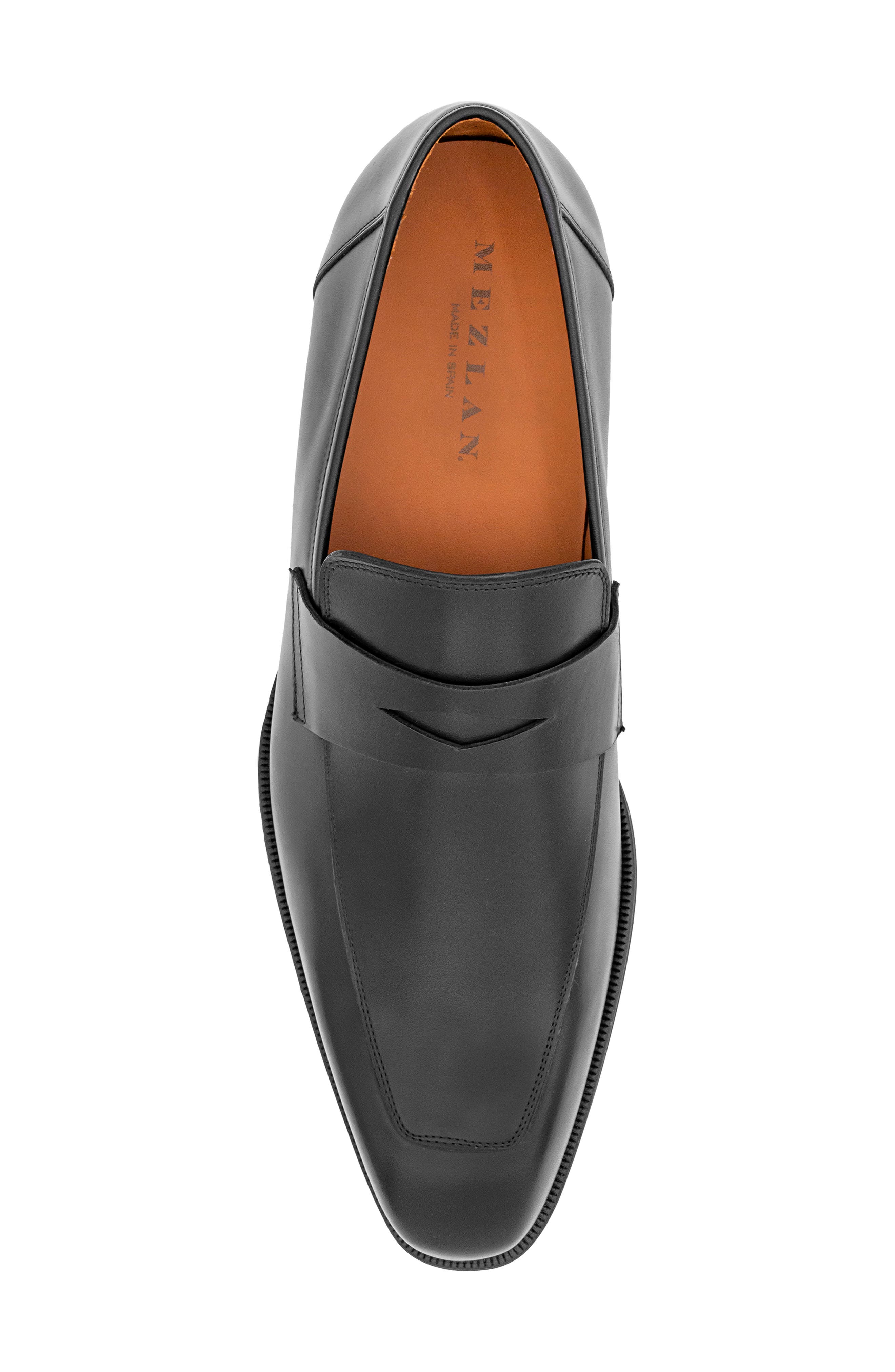 Mezlan Avenue Penny Loafer, Alternate, color, Black