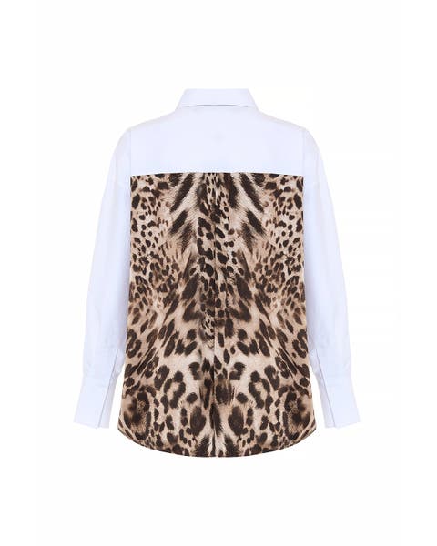 Echo Print Back Banker Shirt