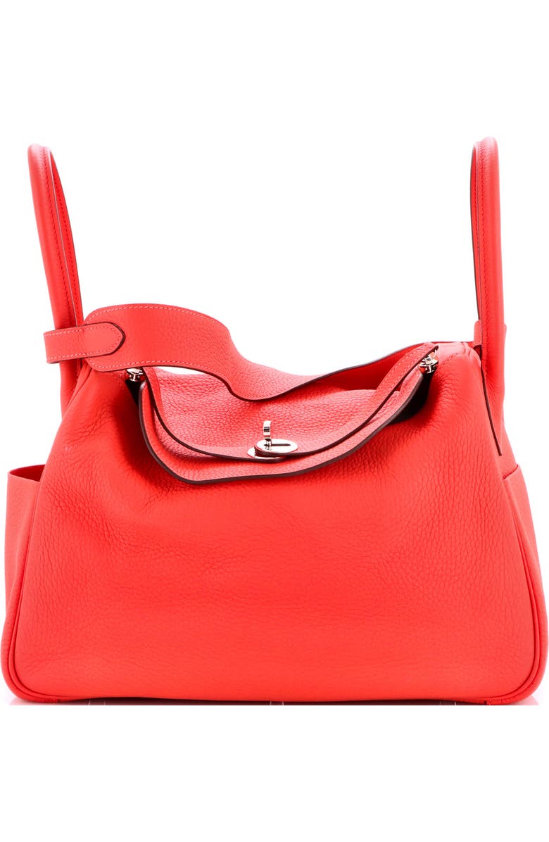 Pre-Owned Hermes Lindy Bag Clemence 34, Main, color, Rouge Pivoine