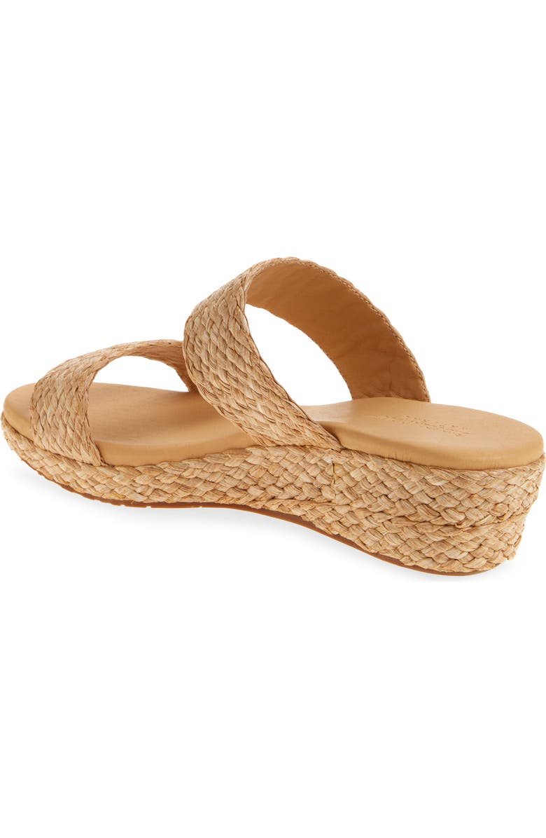 Chocolat Blu Farra Platform Wedge Slide Sandal, Alternate, color, Toast Raffia