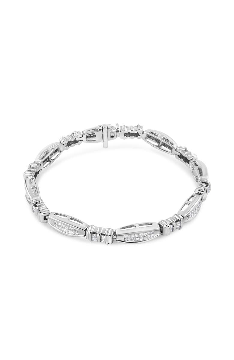 Haus of Brilliance 14K White Gold 2.0 Cttw Diamond Link Bracelet, Main, color, White