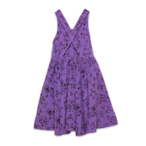 Worthy Threads Girls Cross Back Dress In Robots