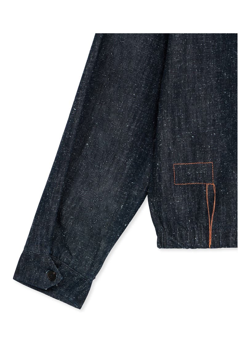 Carol Indigo Rinse Denim Zip-Up Jacket, Alternate, color, BLUE