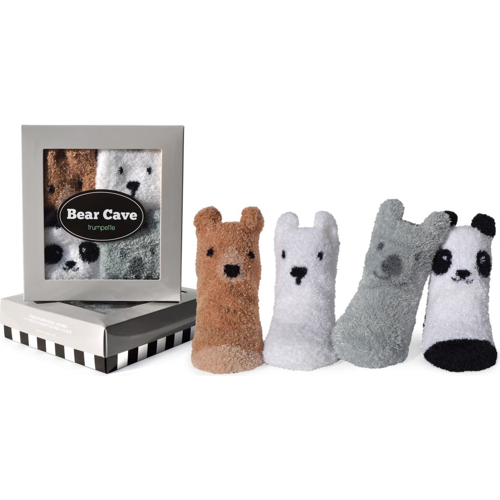Trumpette Bear Cave Assorted 4-Pack Socks in Assorted Neutral  product