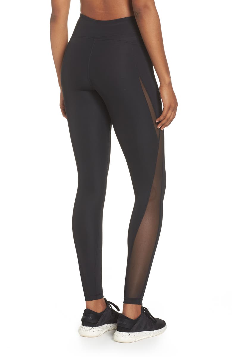 Zella High Waist V-Back Ankle Leggings, Alternate, color, 
