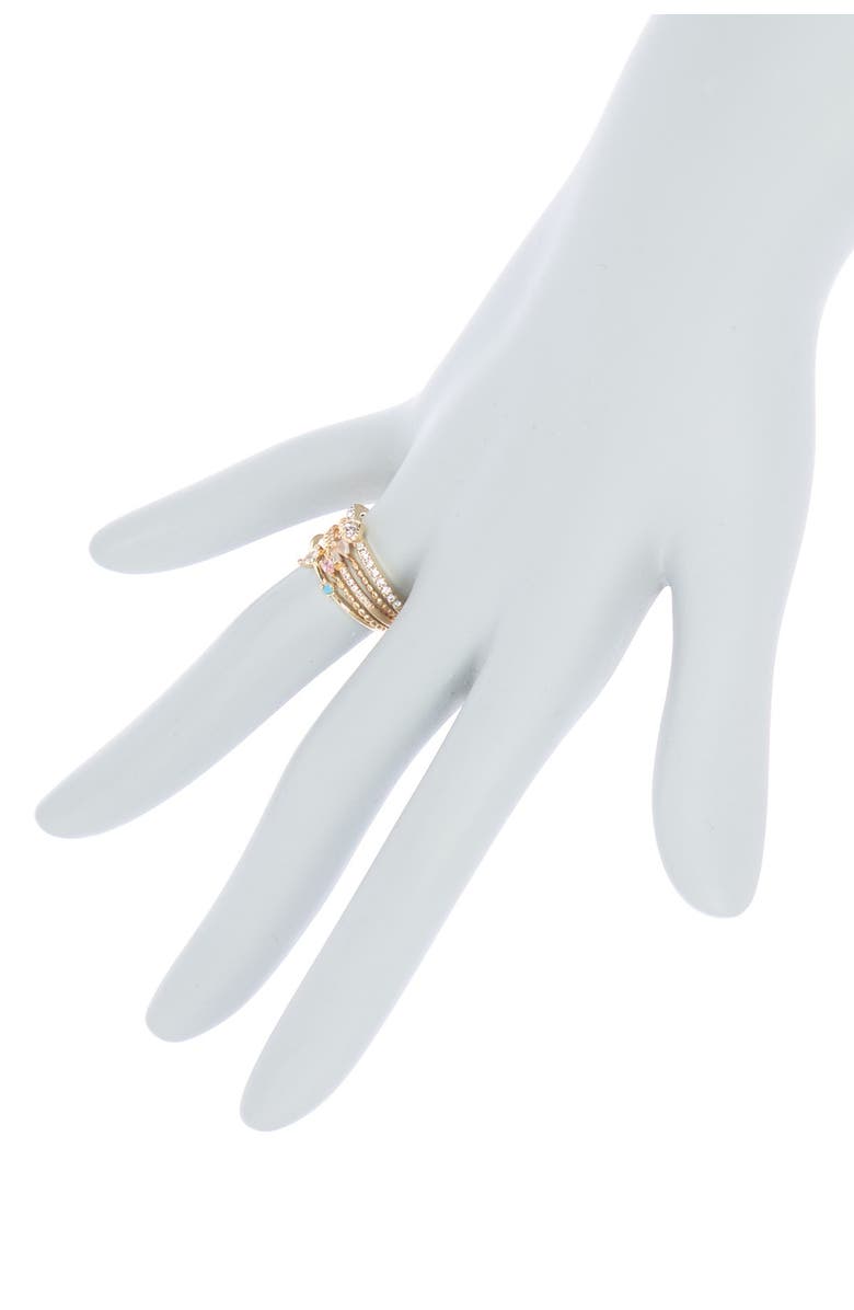 Loren Olivia 14K Blinged Up Ring Pack - Set of 5, Alternate, color, 