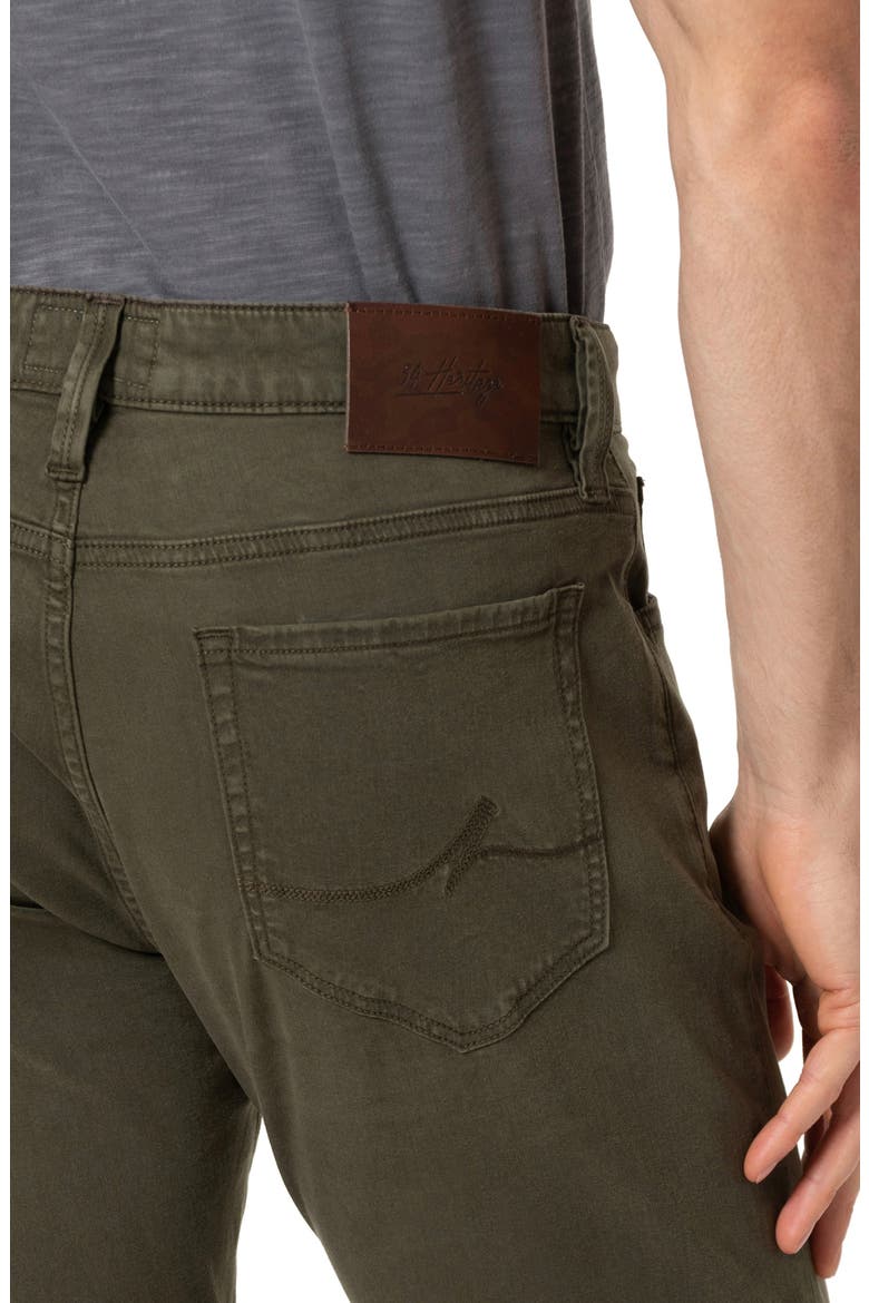 Courage Straight Leg Twill Pants, Alternate, color, DARK OLIVE TWILL