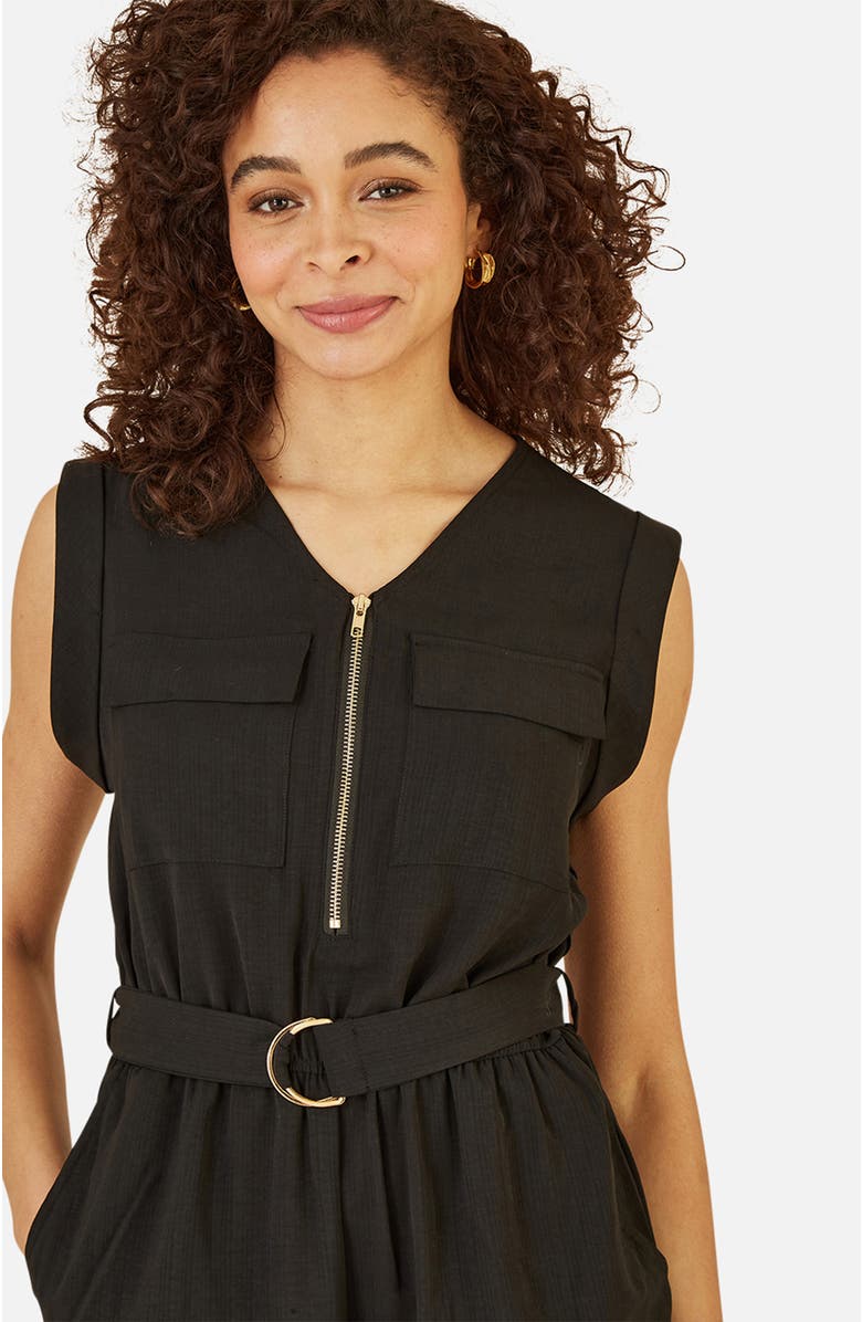 Yumi Utility Playsuit, Alternate, color, Black