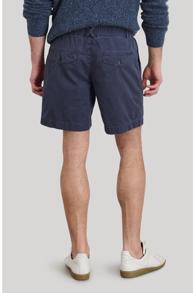 Pull-On Cotton Shorts, Alternate, color, NAVY