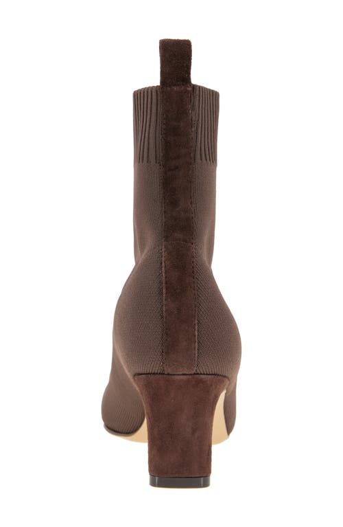 Andre Assous André Assous Winter Knit Bootie In Cocoa Powder