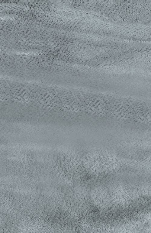 Woven & Weft Faux Shearling Fleece Throw Blanket In Gray