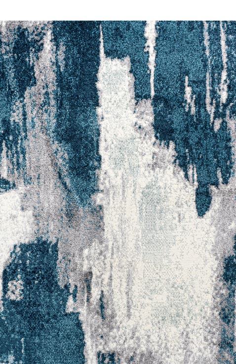 Zoe Contemporary Bohemian Abstract Marble Area Rug