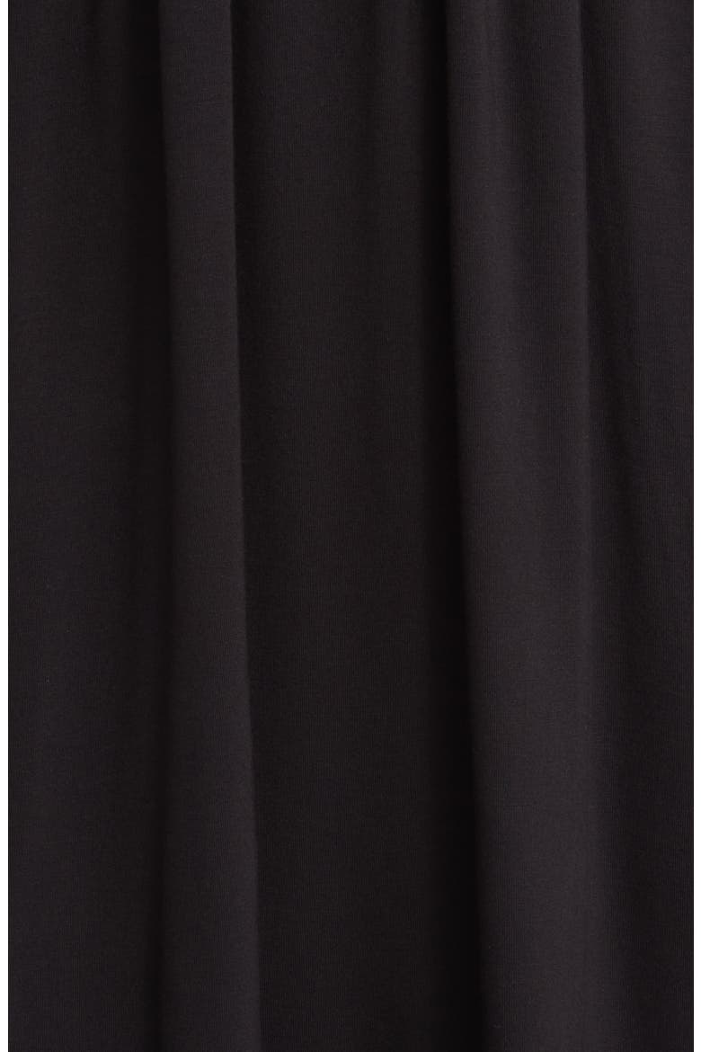 Tie Back Surplice V-Neck Knit Minidress, Alternate, color, BLACK