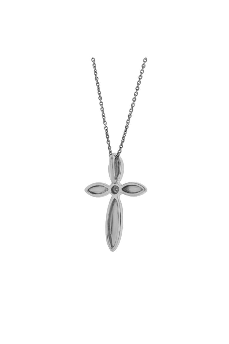 Ariellea Sterling Silver 0.01 Ct Diamond Cross Pendant, Alternate, color, 925 Sterling Silver