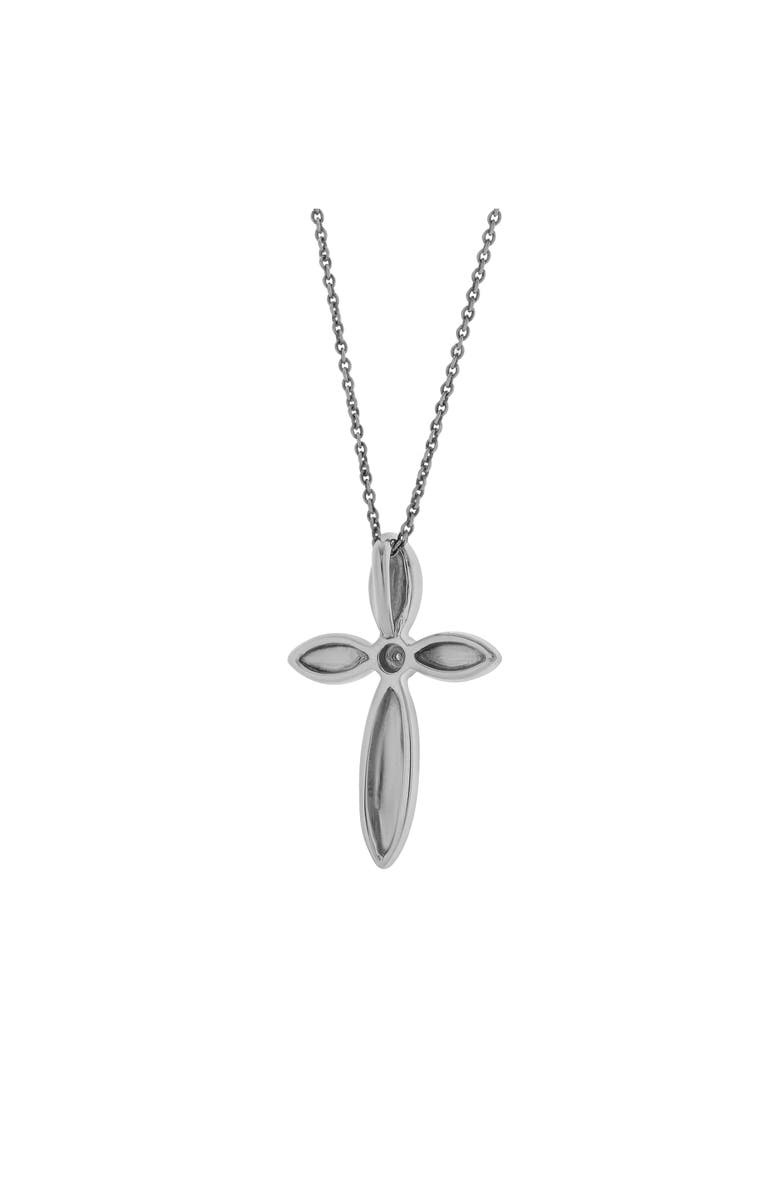 LuvMyJewelry Ariellea Sterling Silver 0.01 Ct Diamond Cross Pendant, Alternate, color, 925 Sterling Silver