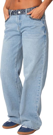 Bandana Bliss Low Rise Wide Leg Jeans