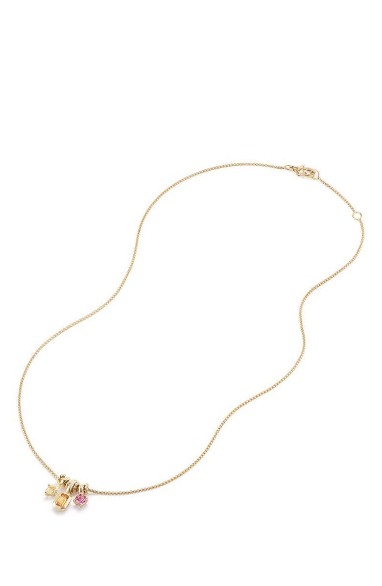 David Yurman Novella Pendant Necklace in 18K Gold, Alternate, color, 