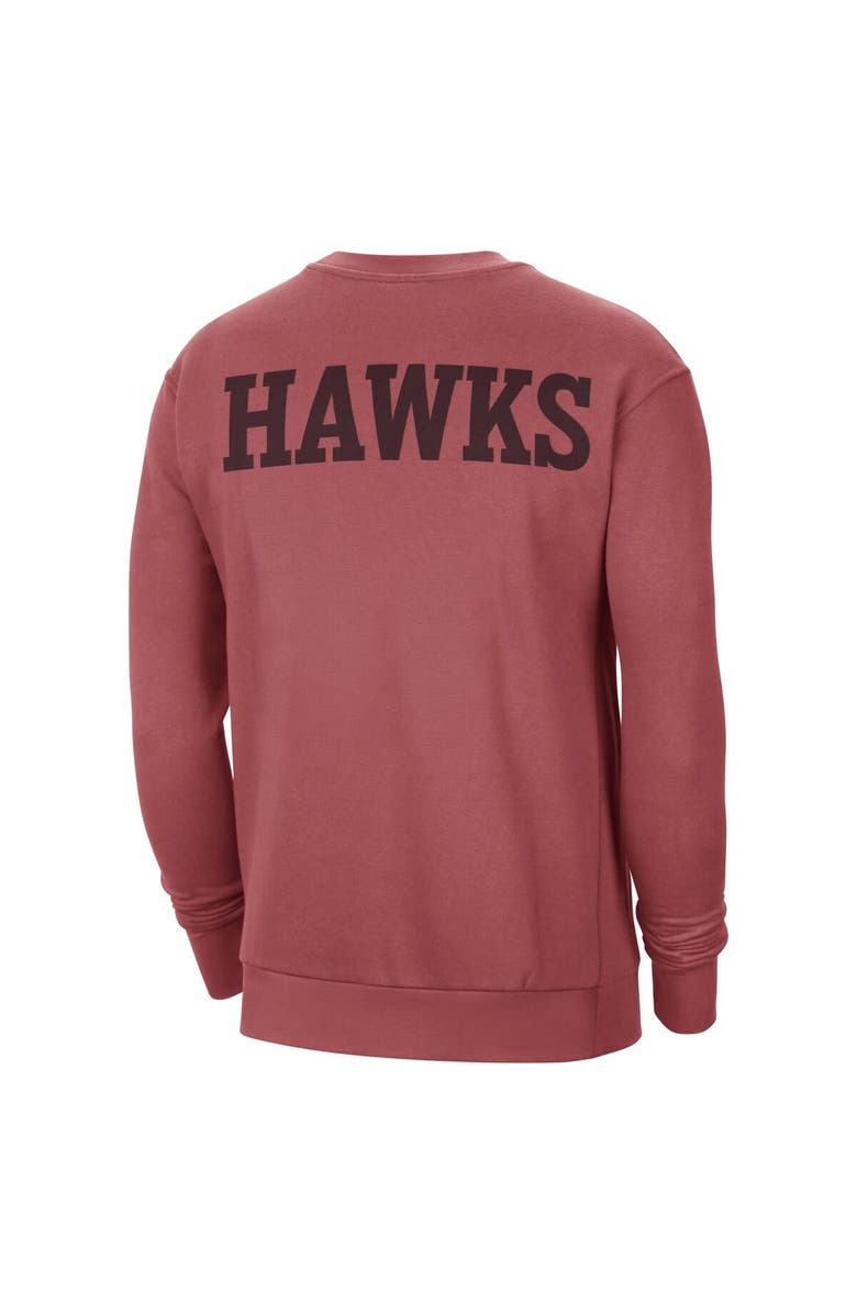 Jordan Brand Men's Jordan Brand Red Atlanta Hawks Courtside Statement Edition Heavyweight Pullover Sweatshirt, Alternate, color, Red