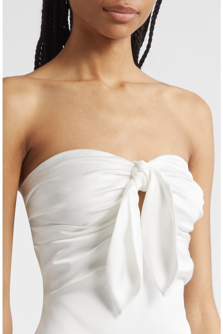 Orion Strapless Midi Dress, Alternate, color, IVORY