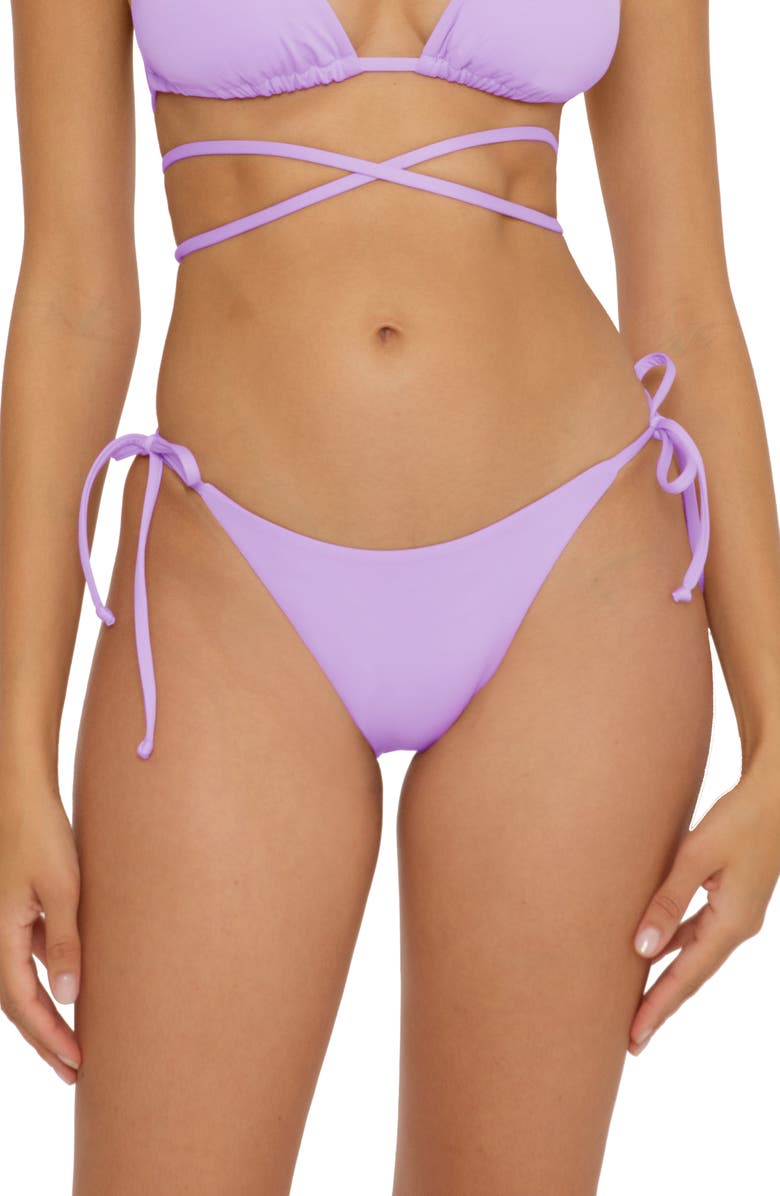 Becca Color Code Side Tie Bikini Bottoms, Main, color, Iris
