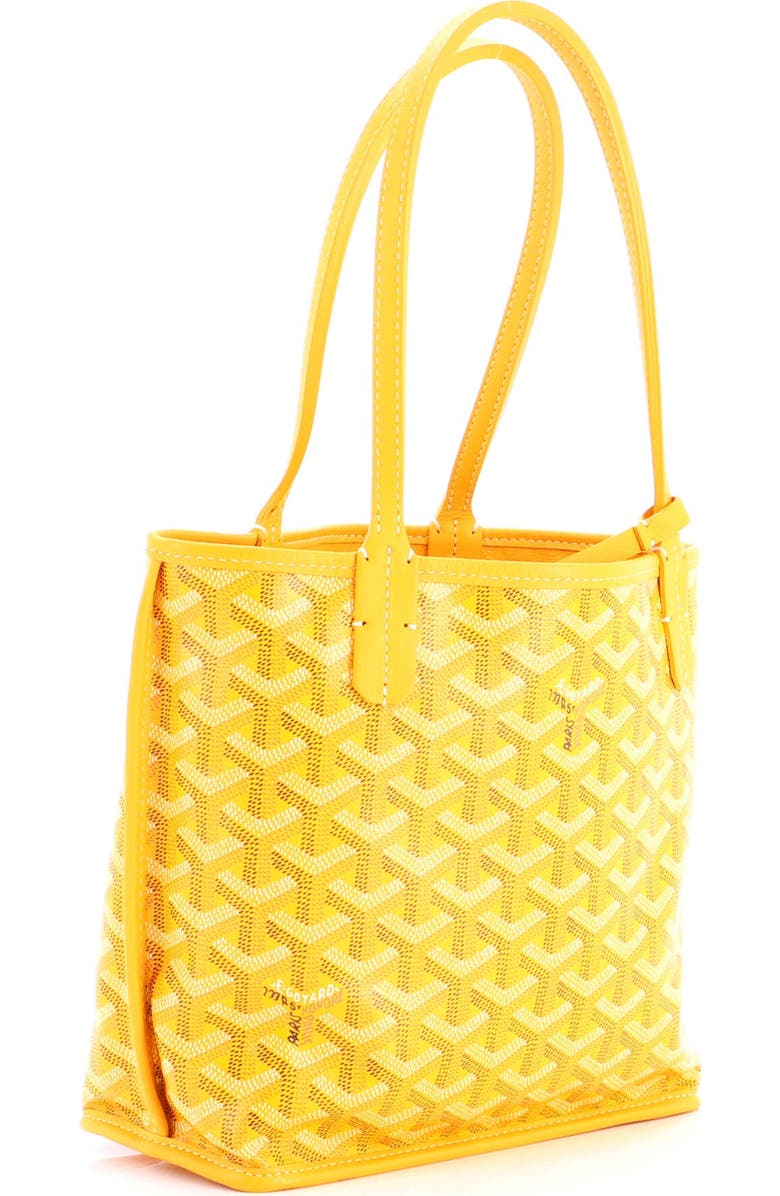 Pre-Owned Goyard Anjou Reversible Tote Coated Canvas Mini, Alternate, color, Orange