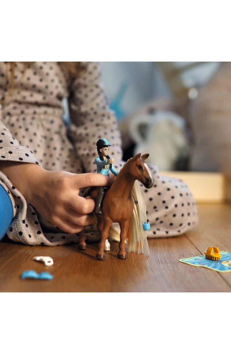 Schleich Sofia's Beauties Starter Set Kim & Caramelo, 8pc Playset, Alternate, color, Multicolored