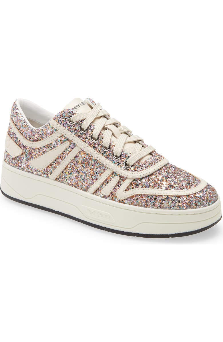 Jimmy Choo Hawaii Glitter Sneaker, Main, color,