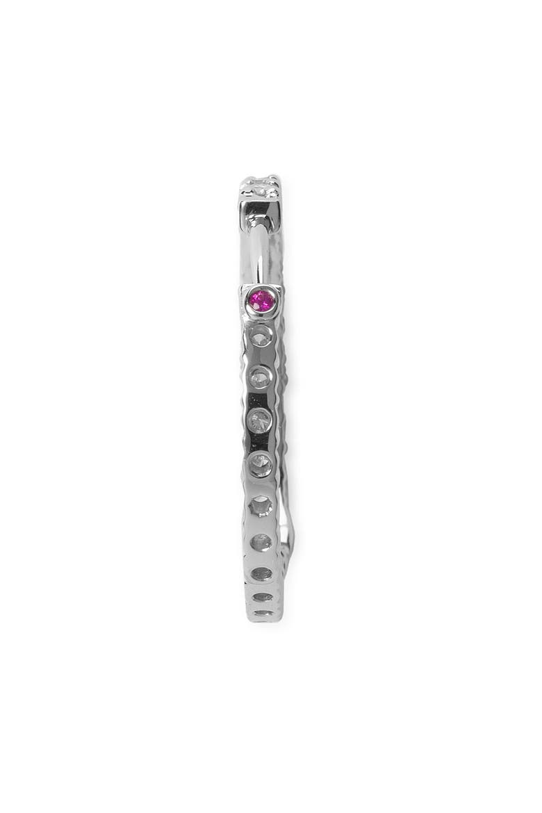 Diamond Hoop Earrings, Alternate, color, WHITE GOLD