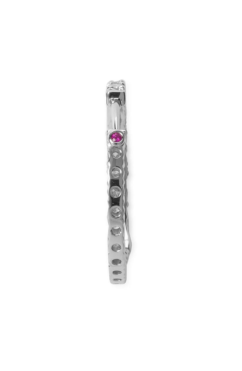 Roberto Coin Diamond Hoop Earrings, Alternate, color,