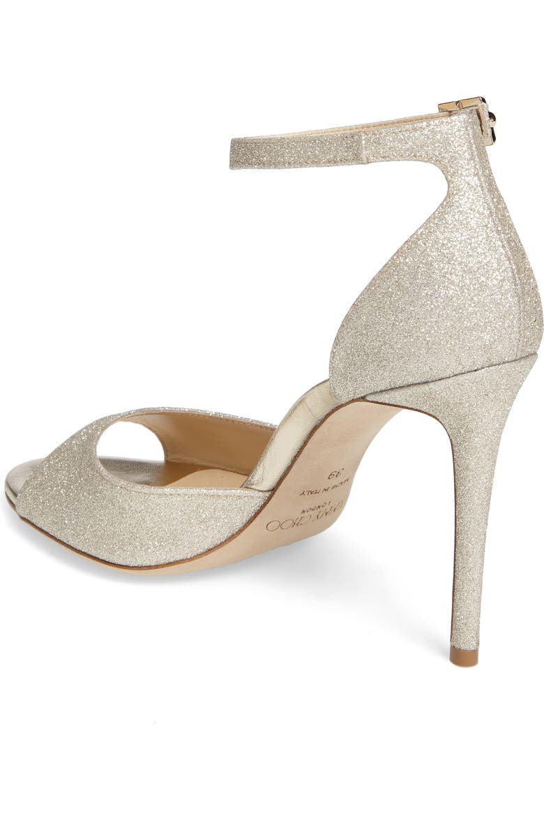 Jimmy Choo Annie 100 Ankle Strap Sandal, Alternate, color,