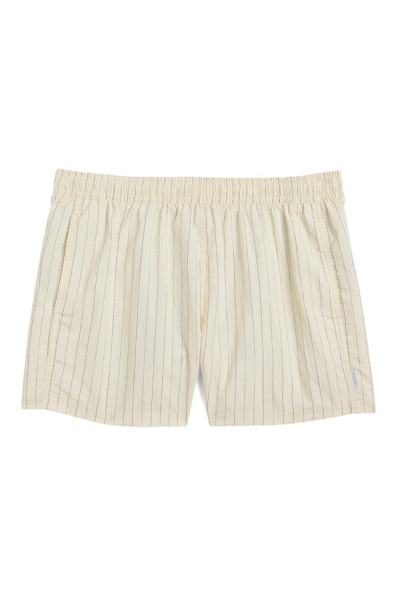 Print 4-Inch Nylon Swim Trunks, Alternate, color, TAILORED STRIPE/SEA SALT