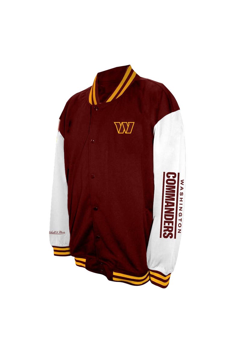 Men's Profile  Burgundy Washington Commanders Big & Tall Full-Snap Varsity Jacket, Alternate, color, Burgundy